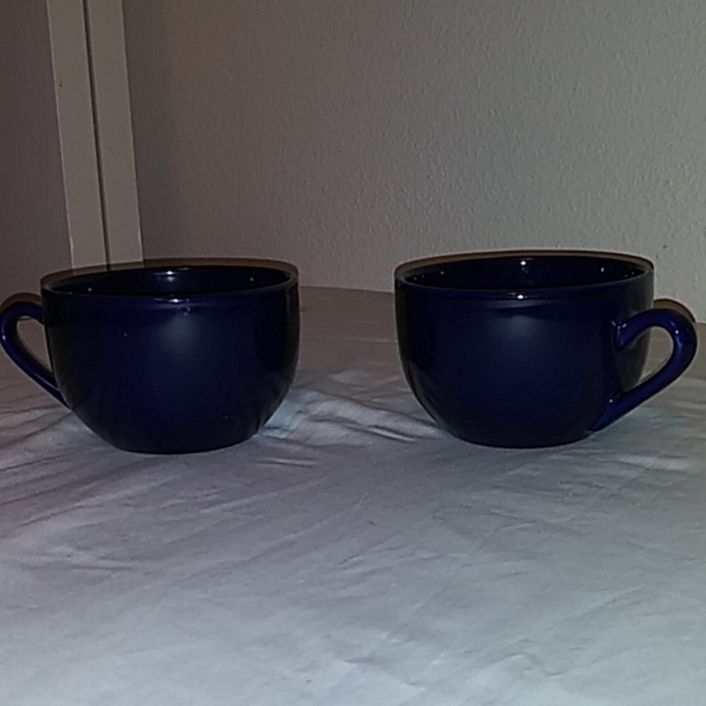 New 18 oz.Cobalt Blue large Java cups/bowls